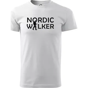 Nordic walker - muž - Triko extra velké (5-8XL) - 8XL ( Bílá )