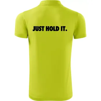 Pánská košile Just hold it - Polokošile Victory sportovní (dresovina) - L ( Limetková )