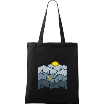 Nordic walking hory - Taška bavlněná - 42 x 38 cm ( Černá )