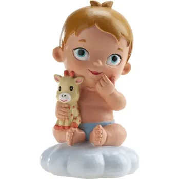 Jedlá dekorace na dort Dortisimo Dekora figurka Kluk s žirafou