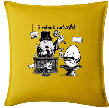 Polštář 9 minut natvrdo - Polštář 50x50 - 50x50 - Pouze potah ( Žlutá )