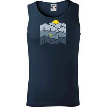 Pánská móda Nordic walking hory - Tílko pánské Core - XL ( Námořní modrá (velmi tmavá - téměř černá) )