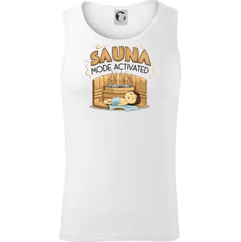 Sauna mode activated - Tílko pánské Core - S ( Bílá )
