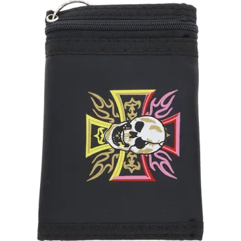 Peněženka Ewena Látková peněženka s řetízkem,lebka LT446