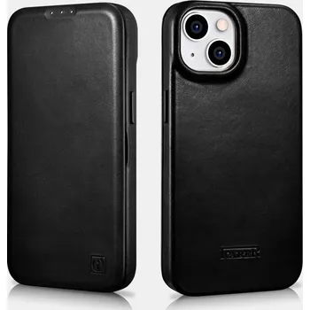 Pouzdro na mobilní telefon iCarer Knížkové pouzdro pro iPhone 14 PLUS - iCarer, Curved Edge MagSafe Black