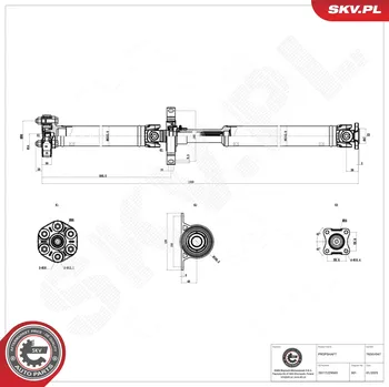 Poloosa kola Hnací hřídel - poloosa ESEN SKV 76SKV047