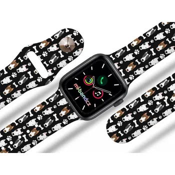 Ostatní příslušenství k chytrým hodinkám Mi-band Apple watch řemínek Bullteriéři Rozměr: 38/40/41/42(S10)mm