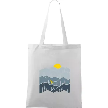 Nordic walking hory - Taška bavlněná - 42 x 38 cm ( Bílá )