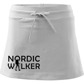 Dámská sukně Nordic walker - žena - Sportovní sukně - two in one - XS ( Bílá )