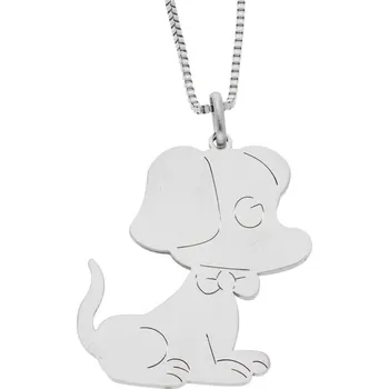 Přívěsek Ewena Ocelový přívěsek pes s řetízkem + dárkové balení