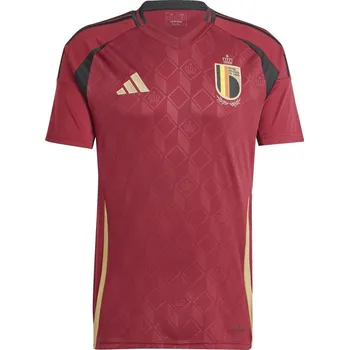 Pánské tričko adidas Belgium Home Shirt 2024 Adults Burgendy XL