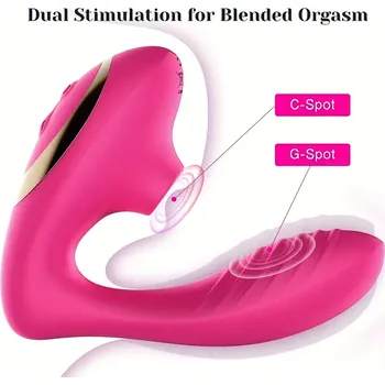 Vibrátor 2v1 Vibrační Stimulátor pro klitoris a G-bod