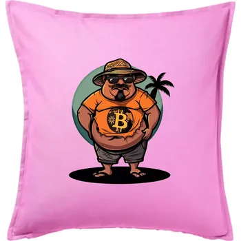 Polštář Hodler v důchodu - Polštář 50x50 - 50x50 - Pouze potah ( Růžová )