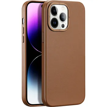 Pouzdro na mobilní telefon DuxDucis Ochranný kryt na iPhone 14 Pro MAX - DuxDucis, Grit with MagSafe Brown