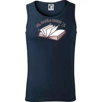 Pánské termoprádlo Ne, raději knihu - Tílko pánské Core - M ( Námořní modrá (velmi tmavá - téměř černá) )