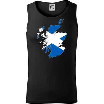 Skotsko mapa - Tílko pánské Core - L ( Černá )