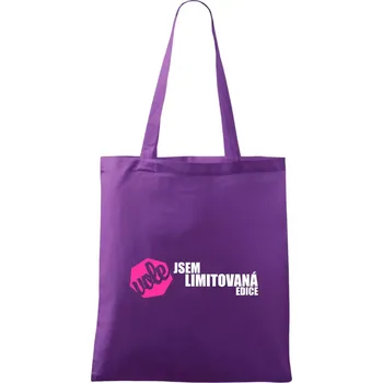 Jsem limitovaná edice vole - Taška bavlněná - 42 x 38 cm ( Fialová )