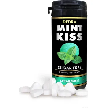 Bonbon MINT KISS | jemně mátové osvěžující pastilky bez cukru spearmint | 28 g