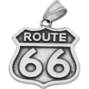 Přívěsek Ewena Přívěsek Route 66 z oceli KB621 + dárkové balení