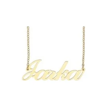 Přívěsek Ewena Řetízek z oceli se jménem Jarka zlatá ocel