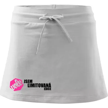 Dámská sukně Jsem limitovaná edice vole - Sportovní sukně - two in one - XS ( Bílá )
