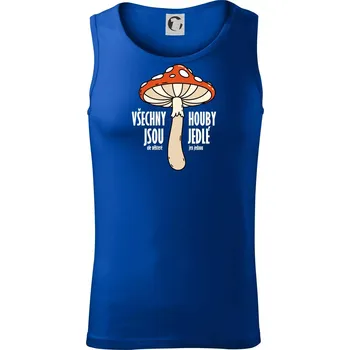 Pánské termoprádlo Všechny houby jsou jedlé - Tílko pánské Core - XL ( Královská modrá )