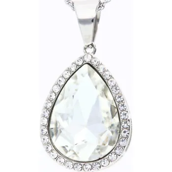 Řetízek Ewena Slza white, přívěšek s řetízkem + dárkové balení