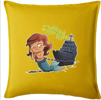 Polštář Malá mořská kýla - Polštář 50x50 - 50x50 - Pouze potah ( Žlutá )