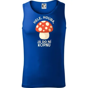 Hele, houba, já do ni kopnu - Tílko pánské Core - XL ( Královská modrá )