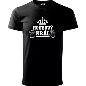 Houbový král - Triko extra velké (5-8XL) - 7XL ( Černá )