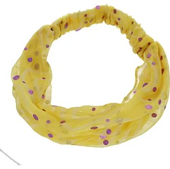 Čelenka Ewena Čelenka žlutá s flitry