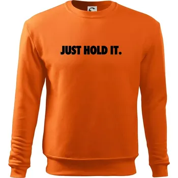 Pánská mikina Just hold it - Mikina Essential pánská - S ( Oranžová )