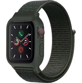 Příslušenství k chytrým hodinkám Nylonový set 2v1 pro Apple Watch 42/44/45mm Barevná varianta: Khaki Zelená