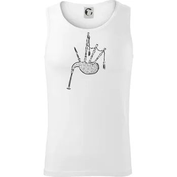 Skotské dudy - Tílko pánské Core - 2XL ( Bílá )