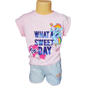 Dívčí oblečení Sun City Dívčí letní set MY LITTLE PONY se šortkami Barva: Růžovošedá, Velikost: 98