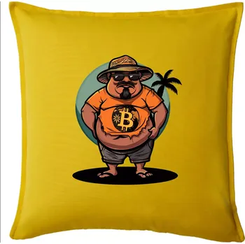 Polštář Hodler v důchodu - Polštář 50x50 - 50x50 - Pouze potah ( Žlutá )