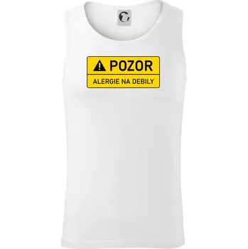 Pozor alergie na debily - Tílko pánské Core - L ( Bílá )