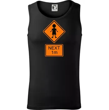 Pozor člověk next 1m (Moňas) - Tílko pánské Core - 2XL ( Černá )