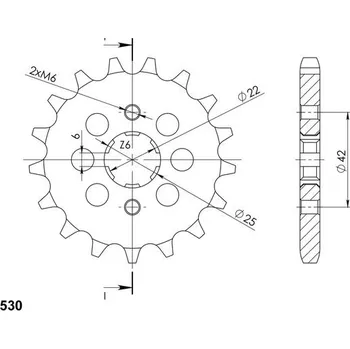 Řetězová sada pro motocykl Řetězové kolečko SUPERSPROX CST-278:16 16 zubů, 530