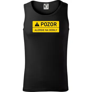 Pozor alergie na debily - Tílko pánské Core - S ( Černá )