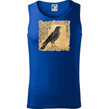 Egyptské hieroglyfy pták - Tílko pánské Core - 2XL ( Královská modrá )