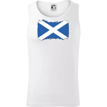 Skotská vlajka - Tílko pánské Core - 2XL ( Bílá )
