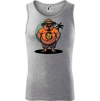 Hodler v důchodu - Tílko pánské Core - XL ( Tmavě šedý melír )