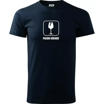 Pozor křehké! Vinaři - Triko extra velké (5-8XL) - 6XL ( Námořní modrá (velmi tmavá - téměř černá) )