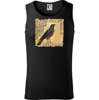 Pánské termoprádlo Egyptské hieroglyfy pták - Tílko pánské Core - XL ( Černá )