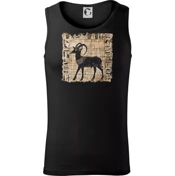 Egyptské hieroglyfy koza - Tílko pánské Core - 2XL ( Černá )