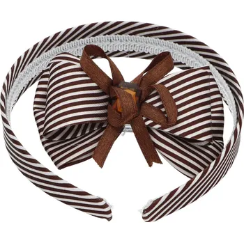 Čelenka Ewena Dětská čelenka se skřipcem hnědá