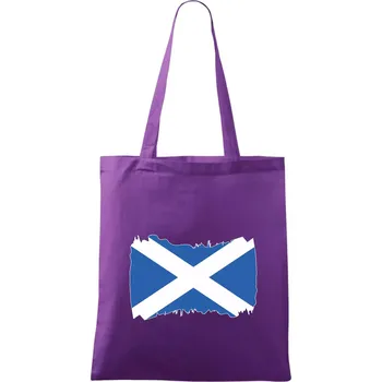 Skotská vlajka - Taška bavlněná - 42 x 38 cm ( Fialová )