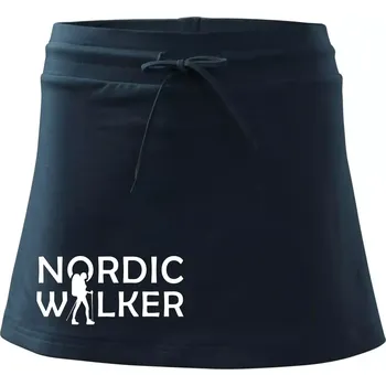 Dámská sukně Nordic walker - žena - Sportovní sukně - two in one - S ( Námořní modrá (velmi tmavá - téměř černá) )