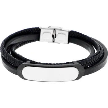 Náramek Ewena Pánsky kožený náramek KSG265 + dárkové balení